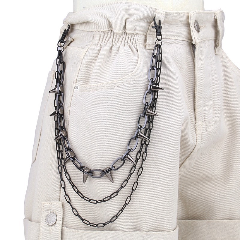 Hip hop punk rock calças de me - Men'S Fashion Trousers avaliação e preço