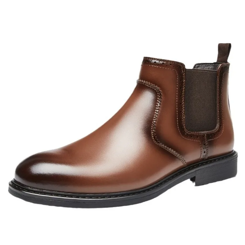 Botas oxford de couro masculin - Men Fashion Vintage avaliação e preço
