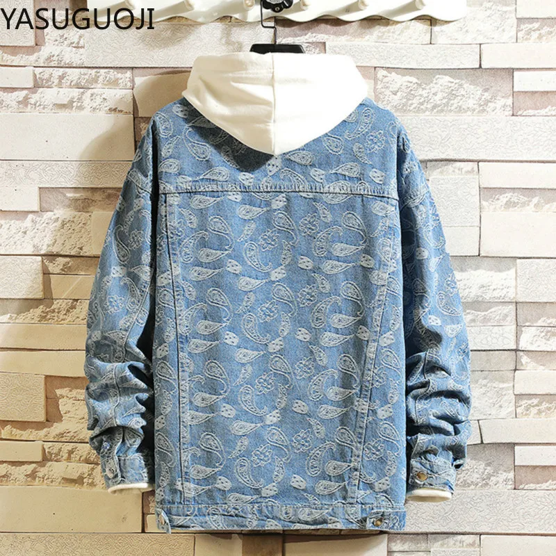 Novo 2025 primavera japonês vi - Mens Fashion Denim Jacket avaliação e preço