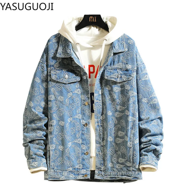 Novo 2025 primavera japonês vi - Mens Fashion Denim Jacket avaliação e preço