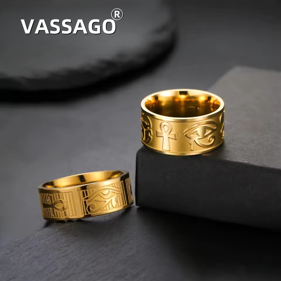 Vassago anel de cruz ankh de a - Men Fashion Egypt avaliação e preço