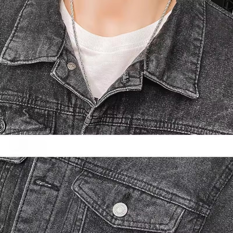América vintage lobo pesado bo - Mens Fashion Denim Jacket avaliação e preço