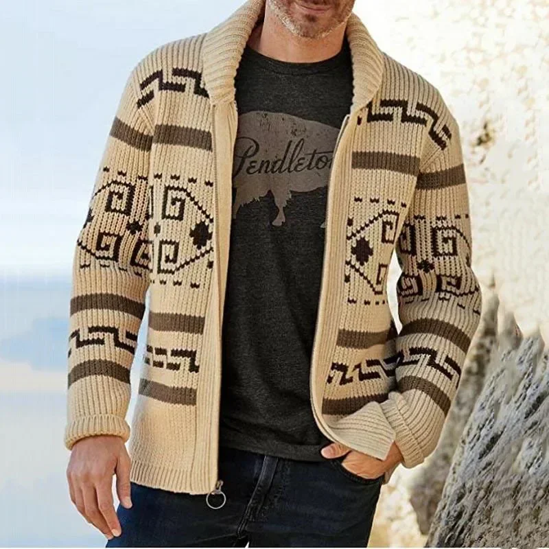 Cardigã Masculino de Inverno V - Men'S Fashion V Neck Sweater avaliação e preço