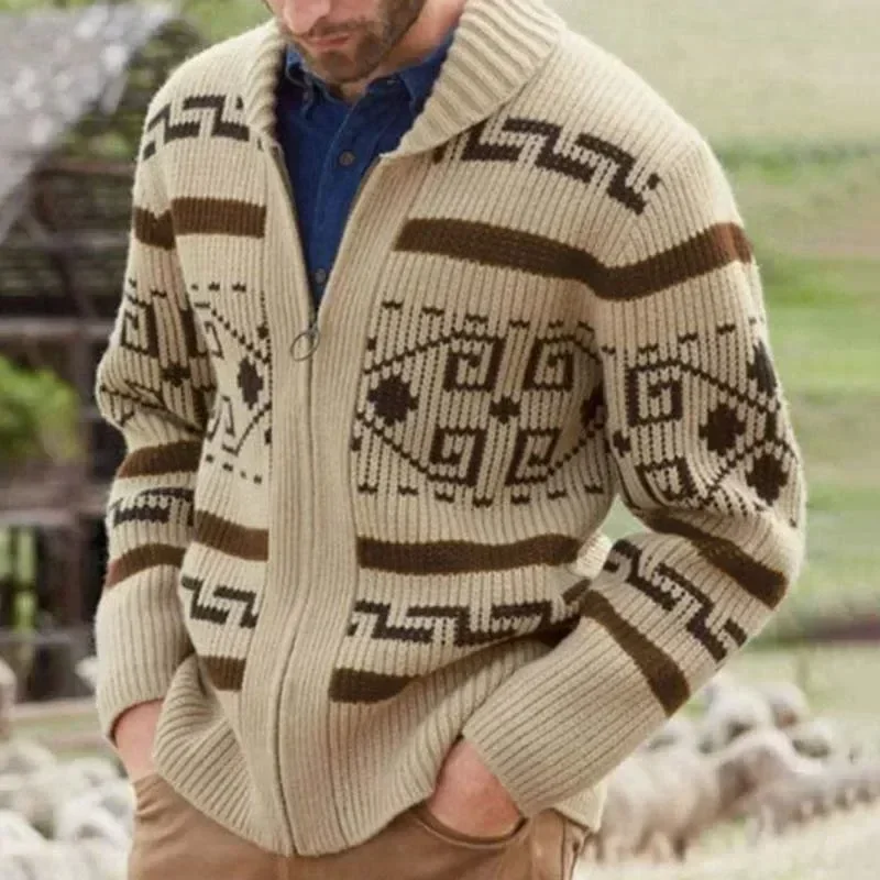 Cardigã Masculino de Inverno V - Men'S Fashion V Neck Sweater avaliação e preço
