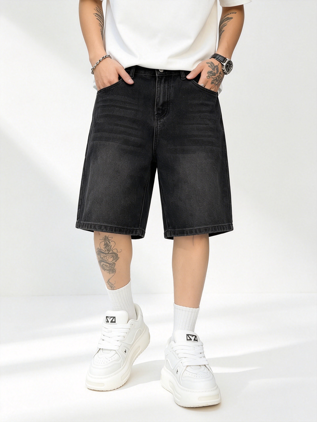 Calças Jeans Baggy Estilo Y2K  - Men'S Fashion Loose Pants avaliação e preço