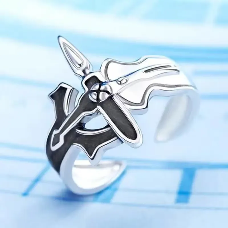 Anel Aberto Retrô Sword Art On - Men'S Fashion Online avaliação e preço