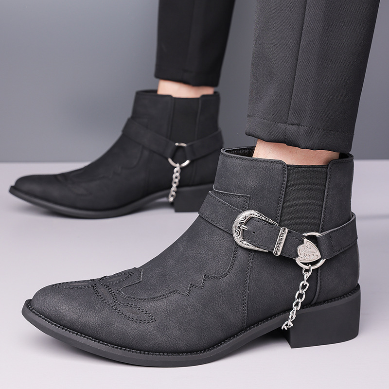 Nova Marca de Moda: Botas Masc - Men Fashion Vintage avaliação e preço