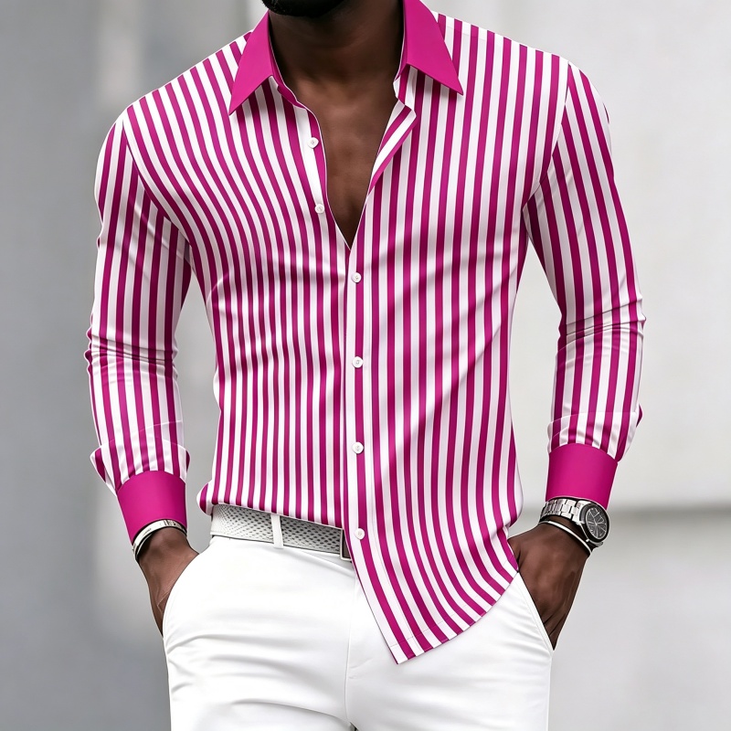 Camisa masculina de manga comp - Mens Fashion Summer avaliação e preço