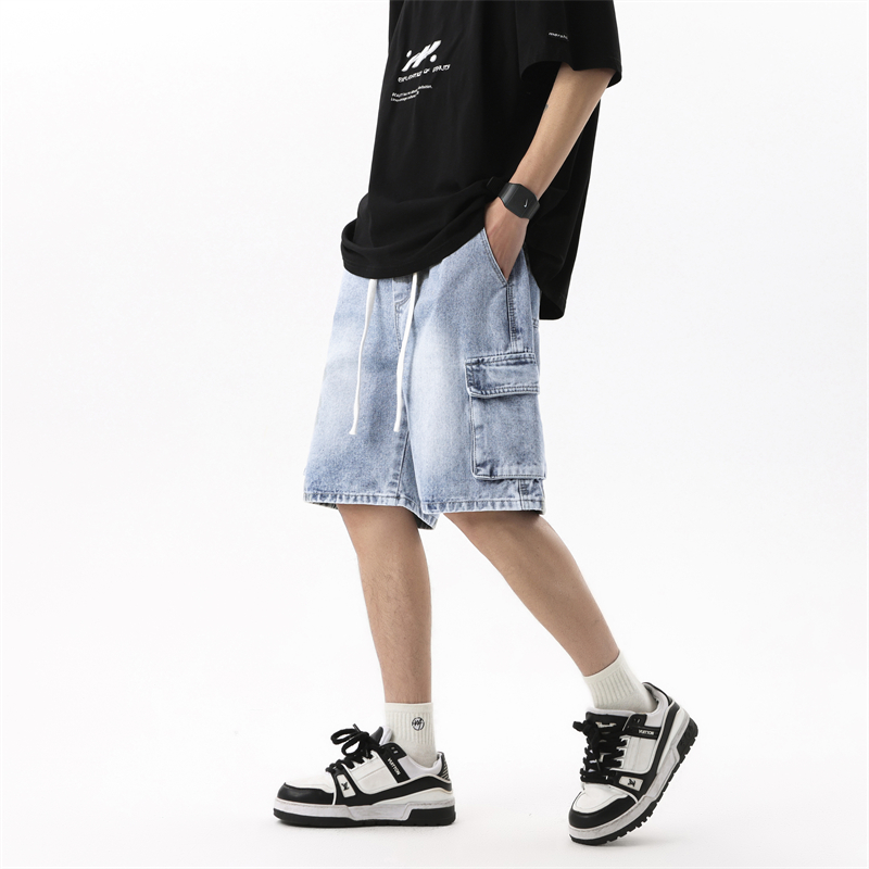 Bermudas Jeans Masculinas de V - Men'S Fashion Loose Pants avaliação e preço