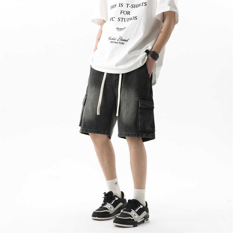 Bermudas Jeans Masculinas de V - Men'S Fashion Loose Pants avaliação e preço
