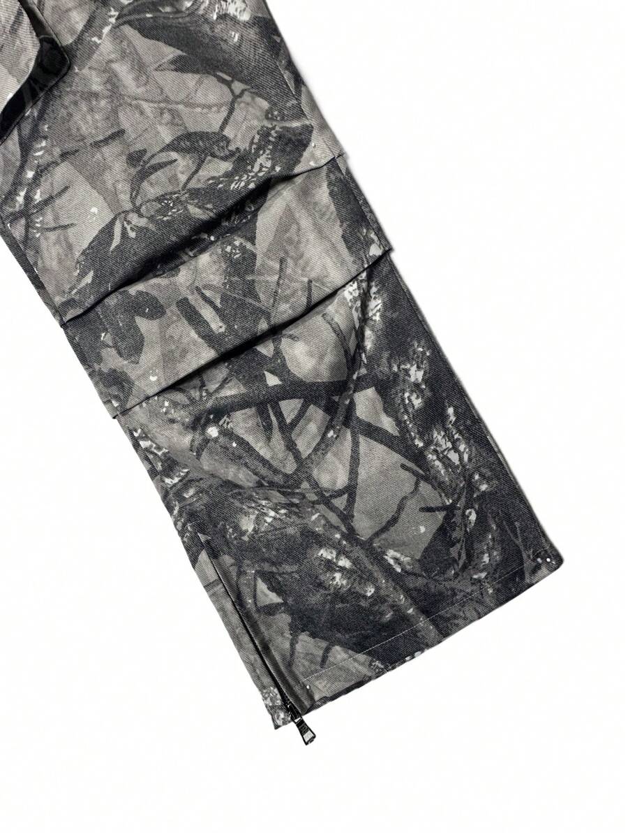 Calças Cargo Masculinas com Es - Men'S Fashion Trousers avaliação e preço
