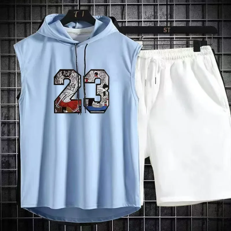 Conjunto de Verão Masculino de - Men'S Fashion V Neck T Shirts avaliação e preço